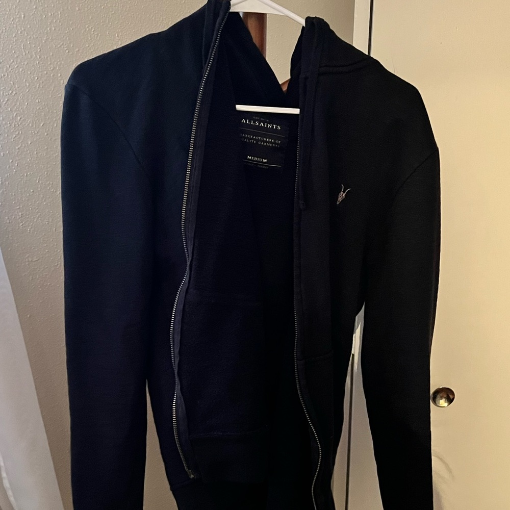 Men's Allsaints Zip Up Wilde Hoodie